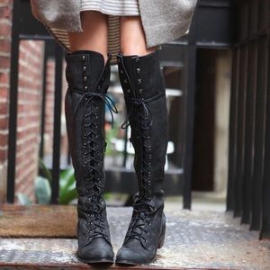 Free People Jeffrey Campbell lace up boots